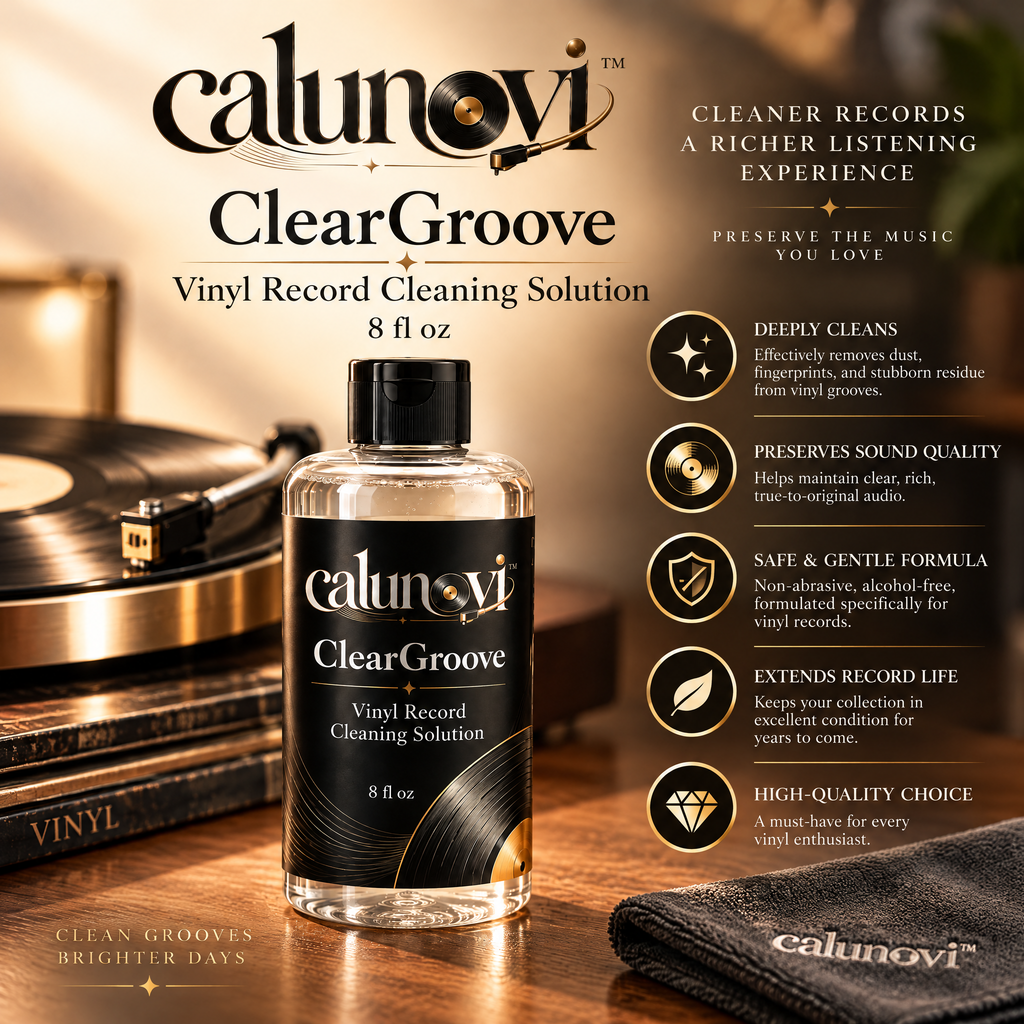 calunovi™ ClearGroove Vinyl Record Cleaning Solution, 8 fl oz