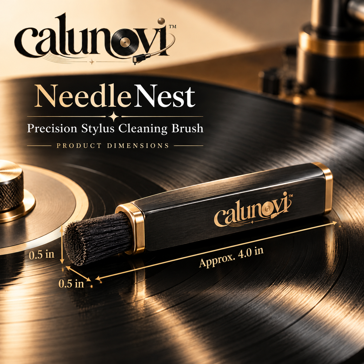 calunovi™ NeedleNest Precision Stylus Cleaning Brush