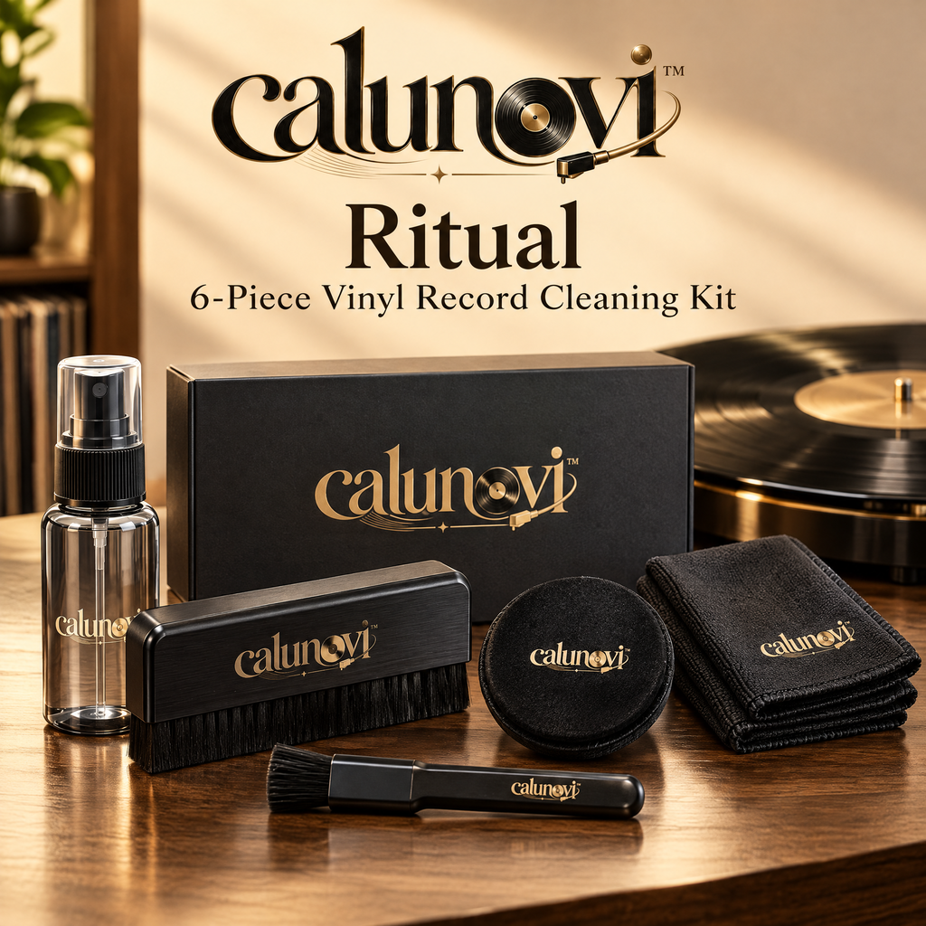 calunovi™ Ritual 6-Piece Vinyl Record Cleaning Kit
