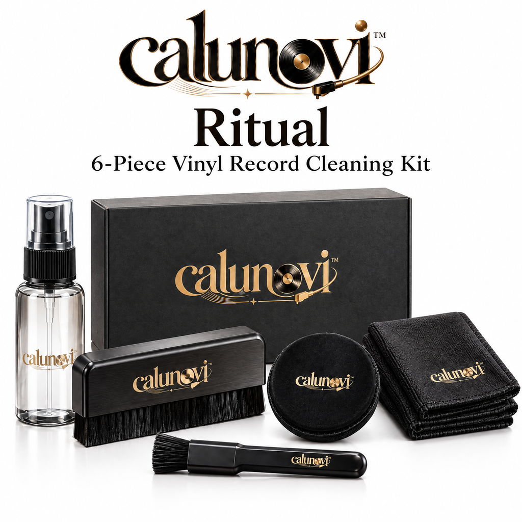 calunovi™ Ritual 6-Piece Vinyl Record Cleaning Kit