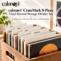 calunovi™ CrateMark 8-Piece Vinyl Record Storage Divider Set