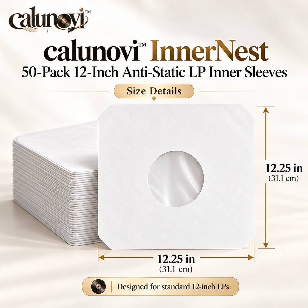 calunovi™ InnerNest 50-Pack 12-Inch Anti-Static LP Inner Sleeves