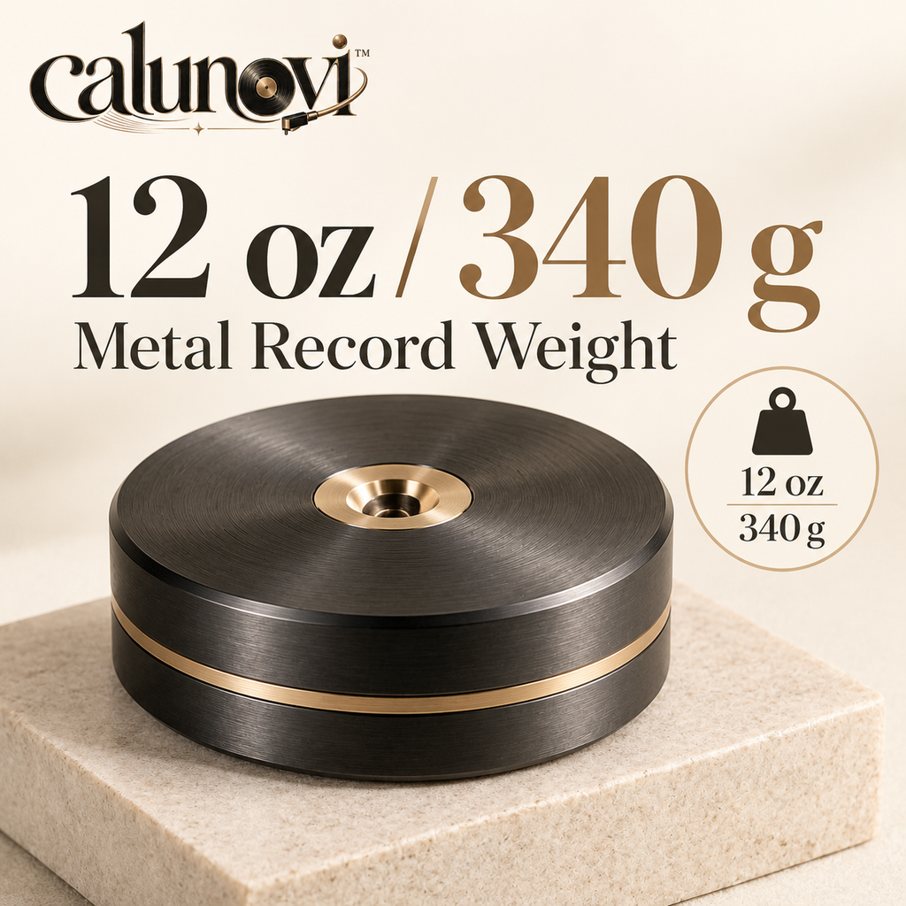 calunovi™ CenterLock 12 oz Turntable Record Weight Stabilizer