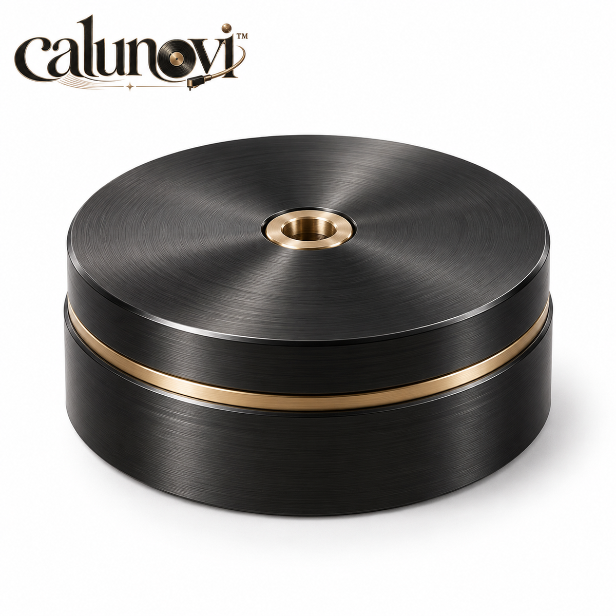 calunovi™ CenterLock 12 oz Turntable Record Weight Stabilizer