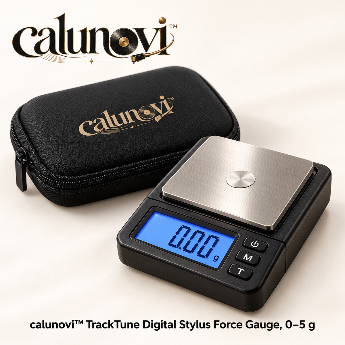 calunovi™ TrackTune Digital Stylus Force Gauge, 0–5 g
