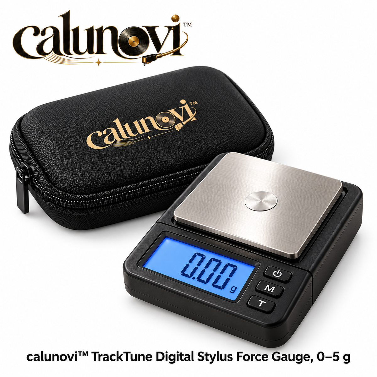 calunovi™ TrackTune Digital Stylus Force Gauge, 0–5 g