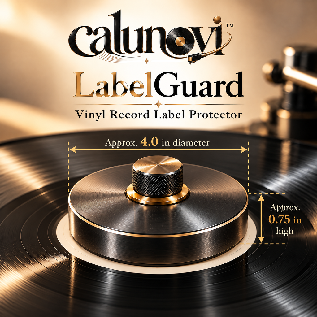 calunovi™ LabelGuard Vinyl Record Label Protector