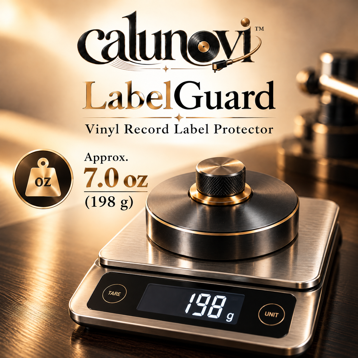 calunovi™ LabelGuard Vinyl Record Label Protector